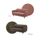 KaguBuy ナターリア ソファ ベロア調 2.5人掛け 二人掛け ソファー 2P 2人掛け 2.5人 リビング おしゃれ 可愛い リビング モダン 肘 ワンルーム コンパクト ローソファ 新生活【大型商品】