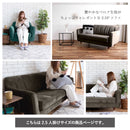 KaguBuy ナターリア ソファ ベロア調 2.5人掛け 二人掛け ソファー 2P 2人掛け 2.5人 リビング おしゃれ 可愛い リビング モダン 肘 ワンルーム コンパクト ローソファ 新生活【大型商品】