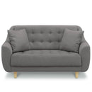 KaguBuy モーブ 2人掛け ソファ 2人掛け 2人用 ローソファー ファブリック コンパクト おしゃれ 可愛い おすすめ 女子向き 布張り 肘 脚 組立 撥水 北欧 ワンルーム