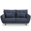 KaguBuy シーラ ２人掛けソファ ソファ 2人掛け 北欧 木脚 かわいい モダン グレー ネイビー ブラウン 布 ファブリック ひじ掛け 2Pソファ リビングソファー ワンルーム クッション付 大型商品 アウトレット