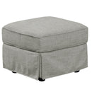 オットマン スツール 単品 脚 フェザー 羽毛 布地 ウレタン ハイバック 一人暮らし 1人 裾スカート エレガント 北欧 おしゃれ グレー ブラウン ベージュ スカート サト アウトレット