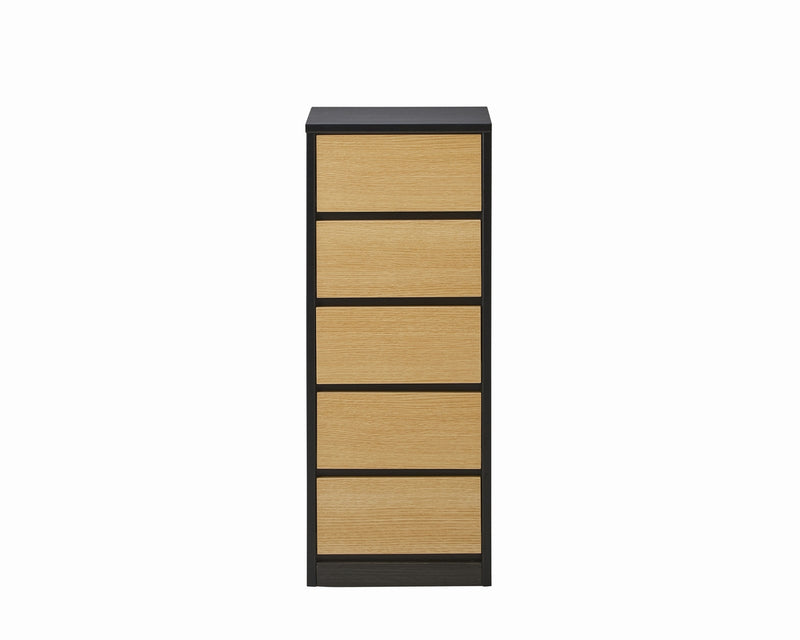 KaguBuy ラース チェスト タンス 幅40 5段 完成品 ハイチェスト たんす 国産 大川家具 引出し 収納家具 収納 木製 リビング クローゼット 北欧 モダン