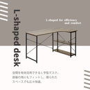 KaguBuy ノバック L字デスク 幅120cm コンパクト モダン ヴィンテージ 北欧 パソコンデスク 勉強机  インテリア アイアン 一人暮らし テレワーク シンプル