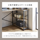 KaguBuy ノバック L字デスク 幅120cm コンパクト モダン ヴィンテージ 北欧 パソコンデスク 勉強机  インテリア アイアン 一人暮らし テレワーク シンプル