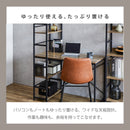 KaguBuy ノバック ラック付きデスク 幅100cm コンパクト モダン  ヴィンテージ 北欧 パソコンデスク  勉強机  インテリア アイアン 一人暮らし テレワーク シンプル