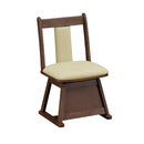 KaguBuy ヴェール こたつ椅子単品 座面回転式 こたつ用椅子 こたつ用チェア 保温 天然木 無垢材 ラバーウッド PVC オールシーズン コンパクト 北欧 省スペース ダークブラウン ライトブラウン シンプル おしゃれ 一人暮らし 椅子 イス いす