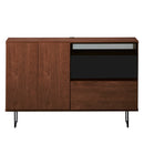 KaguBuy ルノー チェスト リビングチェスト AVチェスト 幅120 半完成品 北欧 モダン おしゃれ スチール脚