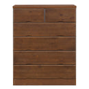 KaguBuy ラメル タンス チェスト 5段 ハイチェスト 木製タンス 箪笥 80 整理たんす 完成品 北欧 日本製 整理ダンス 衣類収納 国産 ブラウン ナチュラル 木製