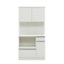 KaguBuy ヤミル 組立設置 食器棚 幅90 幅120 完成品 90cm 120cm 国産 大型レンジ対応 キッチンボード 収納 一人暮らし スリム キッチン キッチン収納 コンセント スライド 鏡面 日本製 大川家具 大型商品