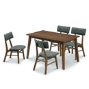 ロイ ダイニング幅120-5点セット 幅120cm 幅120 5点 ダイニング  ファブリック アームレス ダイニングテーブル ダイニングチェア チェア テーブル セット 4人掛け シンプル