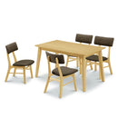 ロイ ダイニング幅120-5点セット 幅120cm 幅120 5点 ダイニング  ファブリック アームレス ダイニングテーブル ダイニングチェア チェア テーブル セット 4人掛け シンプル