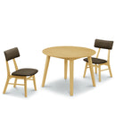 ロイ ダイニング幅100丸-3点セット 幅100cm 幅100 3点 丸テーブル ダイニング ファブリック アームレス ダイニングテーブル ダイニングチェア チェア テーブル セット 2人掛け シンプル