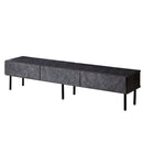 KaguBuy シャル テレビ台 幅180 ローボード テレビボード セラミック調 収納 完成品 日本製 大川家具 脚付き TV台 テレビラック リビング収納 リビングボード 新生活 モダン 北欧 グレー グレージュ