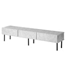 KaguBuy シャル テレビ台 幅180 ローボード テレビボード セラミック調 収納 完成品 日本製 大川家具 脚付き TV台 テレビラック リビング収納 リビングボード 新生活 モダン 北欧 グレー グレージュ