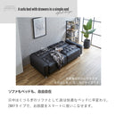 KaguBuy パート ソファーベッド 収納付き 3人掛け 幅190 合皮 レザー ソファーベッド リクライニングソファー おしゃれ 引出し