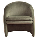 KaguBuy エイナ 1人掛けソファ ベルベット ファブリック モダン 布地 肘あり 高級感 コンパクト 一人暮らし ワンルーム かわいい