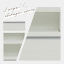 食器棚 レンジボード 幅60cm ホワイト 調湿機能 モイス フルオープン ハイグロスシート 配線穴 機能的 完成品 レンジ台 キッチン 収納 キッチン収納 ダイニング 収納家具 シンプル おしゃれ モダン KaguBuy ヤミル