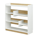 KaguBuy モープ 本棚ラック ブックシェルフ 幅90 絵本ラック オープンラック ブックラック 収納 木製 白 子ども キッズ家具 北欧 おしゃれ 高級感 化粧板 子供 こども かわいい キッズ 韓国風 シンプル ホワイト