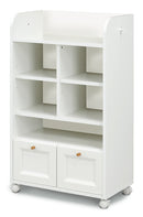 KaguBuy モープ ランドセルラック スリム 収納 幅60 子ども キッズ家具 引出し キャスター付き サイドフック 北欧 おしゃれ 高級感 化粧板 勉強 子供 こども かわいい キッズ ランドセル 韓国風 シンプル ホワイト 女子