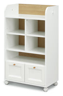 KaguBuy モープ ランドセルラック スリム 収納 幅60 子ども キッズ家具 引出し キャスター付き サイドフック 北欧 おしゃれ 高級感 化粧板 勉強 子供 こども かわいい キッズ ランドセル 韓国風 シンプル ホワイト 女子