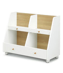 KaguBuy モープ 収納ラック おもちゃ箱 絵本棚 収納 木製 白 子ども キッズ家具 キャスター付き 北欧 おしゃれ 高級感 化粧板 子供 こども かわいい キッズ 韓国風 シンプル ホワイト