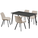 【開梱設置無料】ダイニングテーブルセット 140 ダイニングセット 5点セット テーブル セラミック 耐熱 耐水 耐久 長方形 4人掛け 食卓 高級感 おしゃれ  新生活 ダイニング リビング リオット【大型商品】