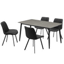 【開梱設置無料】ダイニングテーブルセット 140 ダイニングセット 5点セット テーブル セラミック 耐熱 耐水 耐久 長方形 4人掛け 食卓 高級感 おしゃれ  新生活 ダイニング リビング リオット【大型商品】