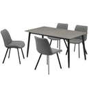 【開梱設置無料】ダイニングテーブルセット 140 ダイニングセット 5点セット テーブル セラミック 耐熱 耐水 耐久 長方形 4人掛け 食卓 高級感 おしゃれ  新生活 ダイニング リビング リオット【大型商品】