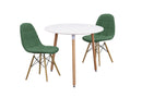 ダイニングテーブルセット 3点 2人掛け 3人掛け ホワイト 丸テーブル 四角テーブル 正方形 ダイニングテーブル ダイニングチェア テーブル チェア 椅子 イス  北欧 韓国風 おしゃれ シンプル カラフル ノイル【大型商品】