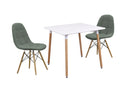 ダイニングテーブルセット 3点 2人掛け 3人掛け ホワイト 丸テーブル 四角テーブル 正方形 ダイニングテーブル ダイニングチェア テーブル チェア 椅子 イス  北欧 韓国風 おしゃれ シンプル カラフル ノイル【大型商品】