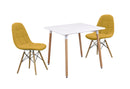 ダイニングテーブルセット 3点 2人掛け 3人掛け ホワイト 丸テーブル 四角テーブル 正方形 ダイニングテーブル ダイニングチェア テーブル チェア 椅子 イス  北欧 韓国風 おしゃれ シンプル カラフル ノイル【大型商品】