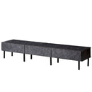 KaguBuy シャル テレビ台 幅210 ローボード テレビボード セラミック調 収納 完成品 日本製 大川家具 脚付き TV台 テレビラック リビング収納 リビングボード 新生活 モダン 北欧 グレー グレージュ