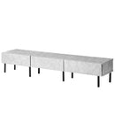 KaguBuy シャル テレビ台 幅210 ローボード テレビボード セラミック調 収納 完成品 日本製 大川家具 脚付き TV台 テレビラック リビング収納 リビングボード 新生活 モダン 北欧 グレー グレージュ