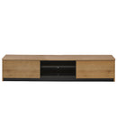 KaguBuy ロール テレビボード 幅140 ローボード 完成品 テレビボード テレビラック TV台 木目 国産