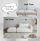 KaguBuy ユノ ソファ ブークレ生地 カウチソファ 2人掛け ソファー コンパクト 韓国 新生活