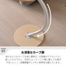 丸テーブル 幅40cm サイドテーブル ソファテーブル コンパクト ナイトテーブル 寝室 リビング ナチュラル ブラウン ホワイト おしゃれ スラーク