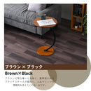 丸テーブル 幅40cm サイドテーブル ソファテーブル コンパクト ナイトテーブル 寝室 リビング ナチュラル ブラウン ホワイト おしゃれ スラーク