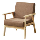 1人掛けソファ 椅子 チェア 天然木 ファブリック PVC ソファ sofa  布地 肘あり 高級感 1P 1Pソファ 1Pソファー 1人掛け 一人掛け ひとりがけ ソファー リビングソファー コンパクト かわいい ライム