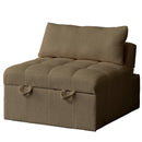 ＜収納付き1人用ソファーベッド＞ 2WAY 1人掛け ブークレ生地 2人掛け ベッドスタイル ソファベッド ベッド フロアチェア フロアソファ ソファ ソファー ロータイプ こたつ おしゃれ コンパクト ムーク Kagubuy