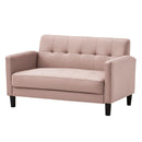 ソファー 2人掛け 一人用 コンパクト ソファ 全7色 北欧 新生活 二人掛け 2P ファブリック 布張り 二人掛け おしゃれ リビング 北欧 ラブソファ ソファ かわいい 肘付き 脚付き ワンルーム パッソ