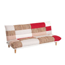 3WAY パッチワーク ソファーベッド 2人掛け 3人掛け リクライニング ソファー リクライニングソファー ローソファー ベッド おしゃれ モノクロ 北欧 かわいい シンプル 2人 3人 マカオ【大型商品】