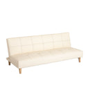 2WAY リクライニング ソファーベッド 2人掛け 3人掛け リクライニングソファー リクライニングソファー ローソファ 革 レザー調 肘無しソファー アームレス おしゃれ 北欧 かわいい シンプル ソファベッド 2人 3人 リビング 一人暮らし クレア【大型商品】