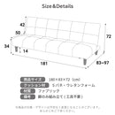 3WAY ソファーベッド 2人掛け 3人掛け リクライニング ソファ リクライニングソファ リクライニングソファー ローソファ リクライニングソファベッド ソファベット おしゃれ 北欧 かわいい シンプル ソファベッド 2人 3人 レーヴ【大型商品】