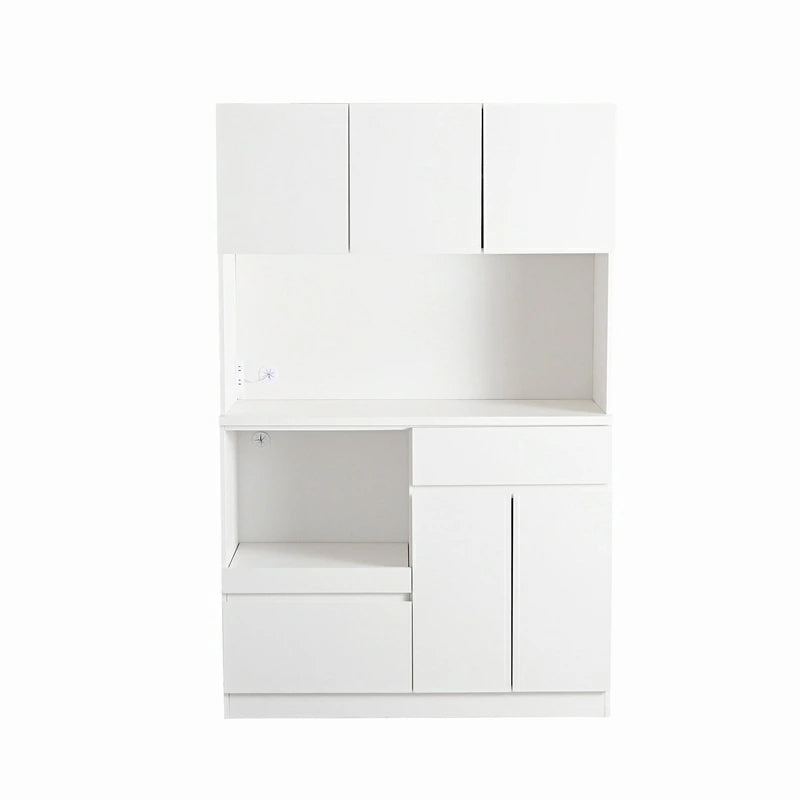 食器棚 キッチンボード 120cm幅 完成品 120 レンジ台 大型レンジ対応