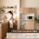 食器棚 キッチンボード 120cm幅 完成品 120 レンジ台 大型レンジ対応 レンジボード キッチン 収納 引き出し ソフトクローズ 静音 大容量 スライド棚 おしゃれ モダン 北欧 ホワイト ブラック 大理石風 木目 ナチュラル 開梱設置 ルーブル【大型商品】