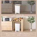 KaguBuy トール ゴミ箱上ラック レンジ台 幅71cm 70cm ゴミ箱上収納 キッチンラック レンジボード ダストボックス 上 左右反転 作業台 ゴミ箱 ラック キッチン収納 収納棚 大型レンジ対応 オープンラック 北欧 おしゃれ シンプル ナチュラル ホワイト
