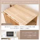 KaguBuy トール ゴミ箱上ラック レンジ台 幅71cm 70cm ゴミ箱上収納 キッチンラック レンジボード ダストボックス 上 左右反転 作業台 ゴミ箱 ラック キッチン収納 収納棚 大型レンジ対応 オープンラック 北欧 おしゃれ シンプル ナチュラル ホワイト