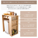 KaguBuy トール ゴミ箱上ラック レンジ台 幅71cm 70cm ゴミ箱上収納 キッチンラック レンジボード ダストボックス 上 左右反転 作業台 ゴミ箱 ラック キッチン収納 収納棚 大型レンジ対応 オープンラック 北欧 おしゃれ シンプル ナチュラル ホワイト