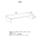 KaguBuy スペル モニター台 机上台 木製 パソコン台 おしゃれ 幅50cm キーボード収納 簡単組み立て ディスプレイスタンド 卓上ラック デスク収納 在宅勤務 テレワーク ホワイト ナチュラル ブラック