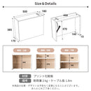 KaguBuy ネスト かぶせるだけ 配線隠し！ ルーター収納 ケーブルボックス コンセント付き 木目調 幅50cm 大型ルーター対応 スリム ボックス 収納ケース 隠す収納 壁ぴったり インテリア